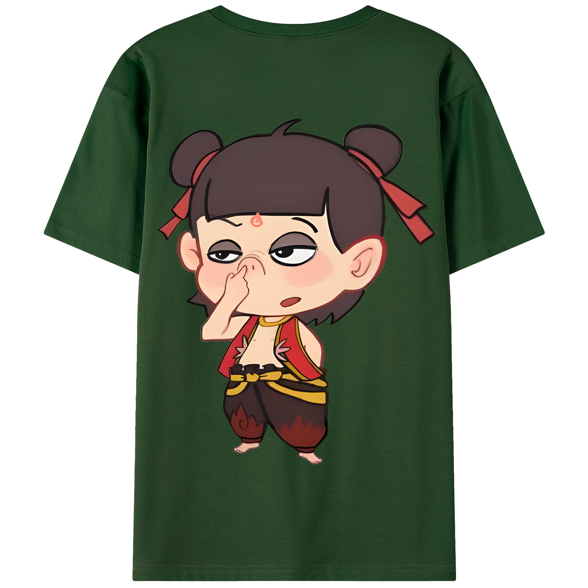 Ne Zha 2 ナタ 魔童の大暴れ 綿100％半袖Tシャツ（背面プリント）